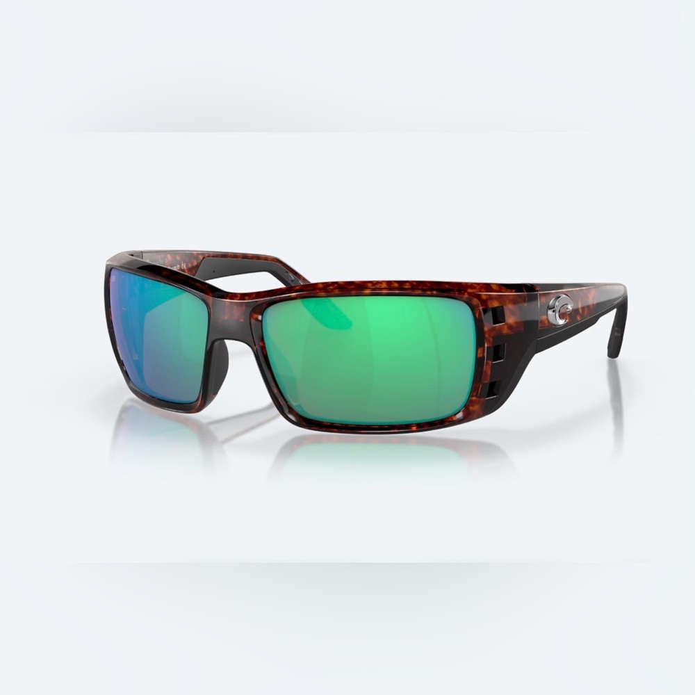 Costa Men's Permit GF 580P Tortoise Frame with Green Lenses Sunglasses